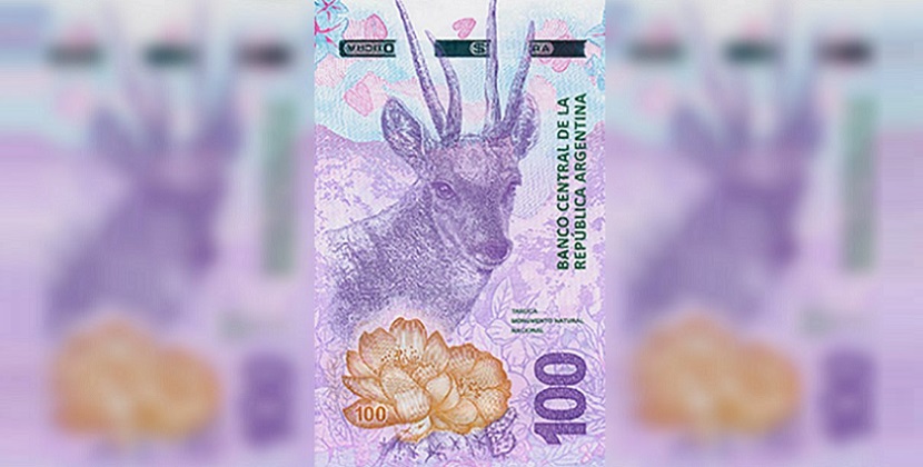 El nuevo billete de $100 con la imagen de la Taruca